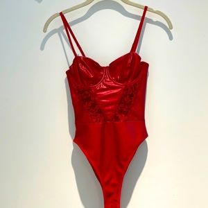 New without tags xs red bodysuit